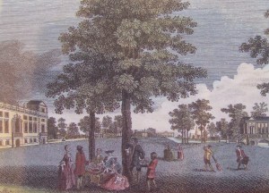 Wilton House. Late 18th century engraving.
