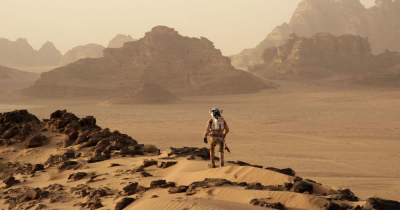 The Martian, filmed in Wadi Rum in Jordan.