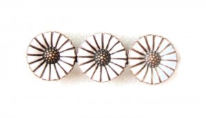 Anton Michelsen three daisy brooch, sold by Inglenookery