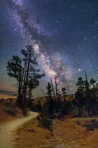 The Milky Way, photographed at Bryce Canyon, Utah, USA. Photo by Wally Pacholka.