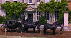 Colonel Brandon leaving Mrs Jennings' house with the Dashwoods. The scene I watched being filmed.