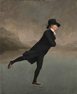 The Reverend Robert Walker Skating on Duddingston Loch, better known by its shorter title The Skating Minister, by Sir Henry Raeburn.