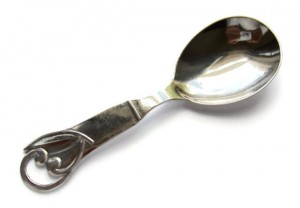 Chrstian Knudsen Hansen 830 silver spoon, 1939.