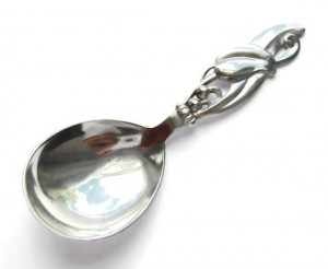 W & S Sørensen 830 silver spoon, 1940s.