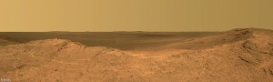 Pillinger Point, overlooking Endeavour Crater, Mars.