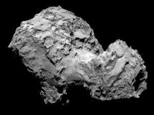 The comet photographed on 3 August 2014 by Rosetta.