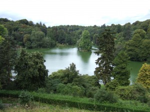 Stourhead. View of the lake from the Temple of Apollo. Taken by Inglenookery