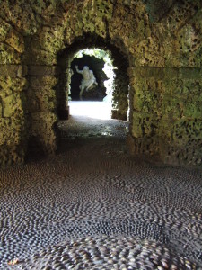 Looking back at **8 through the grotto. Love the pebble floor!