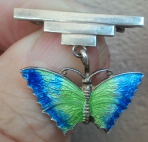 Art Deco butterfly brooch. For sale on eBay.