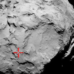 ESA_Rosetta_OSIRIS-NAC_Landing_site_50km
