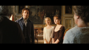 A scene from Pride and Prejudice filmed at Wilton House in the Double Cube Room. 