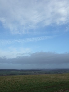 Beautiful skyscape, looking north from Cold Kitchen Hill towards Salisbury Plain.