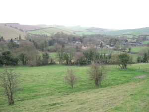 Looking south towards Kingston Deverill.