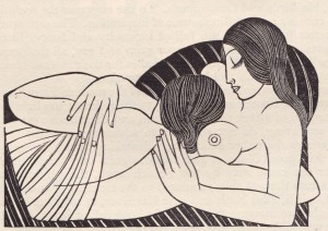 Eric Gill, woodcut from The Song of Songs, published by the Golden Cockerel Press, 1925.