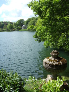 View from outside the Temple of Flora to the Pantheon. 