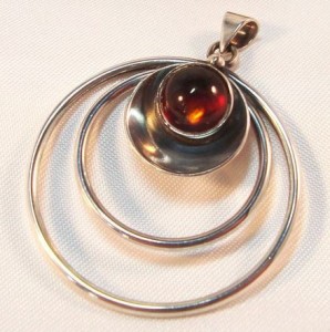 N E From amber pendant.