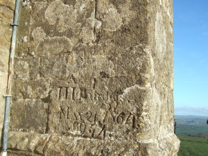 Lovely graffiti on the tower.