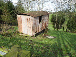 An old shepherd's hut, that has seen better days.