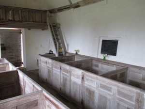 Another view from the pulpit. Lots of simple flower decorations.