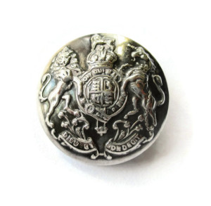 Vintage lion and unicorn heraldic brooch.