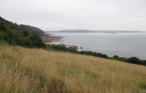 Looking back towards Plymouth. Fort Picklecombe is in the middle distance, now converted into apartments.