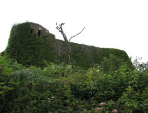 The WW2 military installation above the marker.