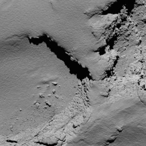 Comet 67P/C-G viewed with Rosetta's OSIRIS NAC on 30 September 2016, 5.8 km from the surface. Credit: ESA/Rosetta/MPS for OSIRIS Team MPS/UPD/LAM/IAA/SSO/INTA/UPM/DASP/IDA